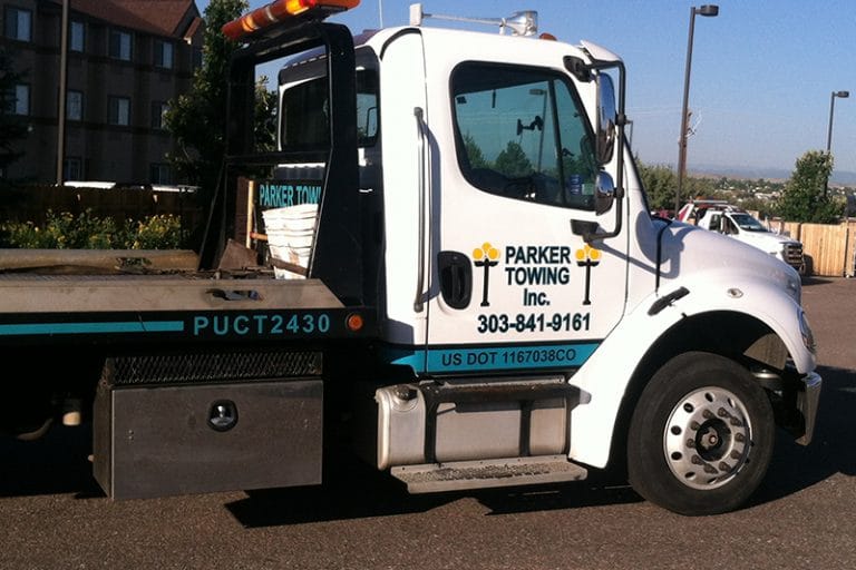Parker Towing truck ready to help a stranded driver